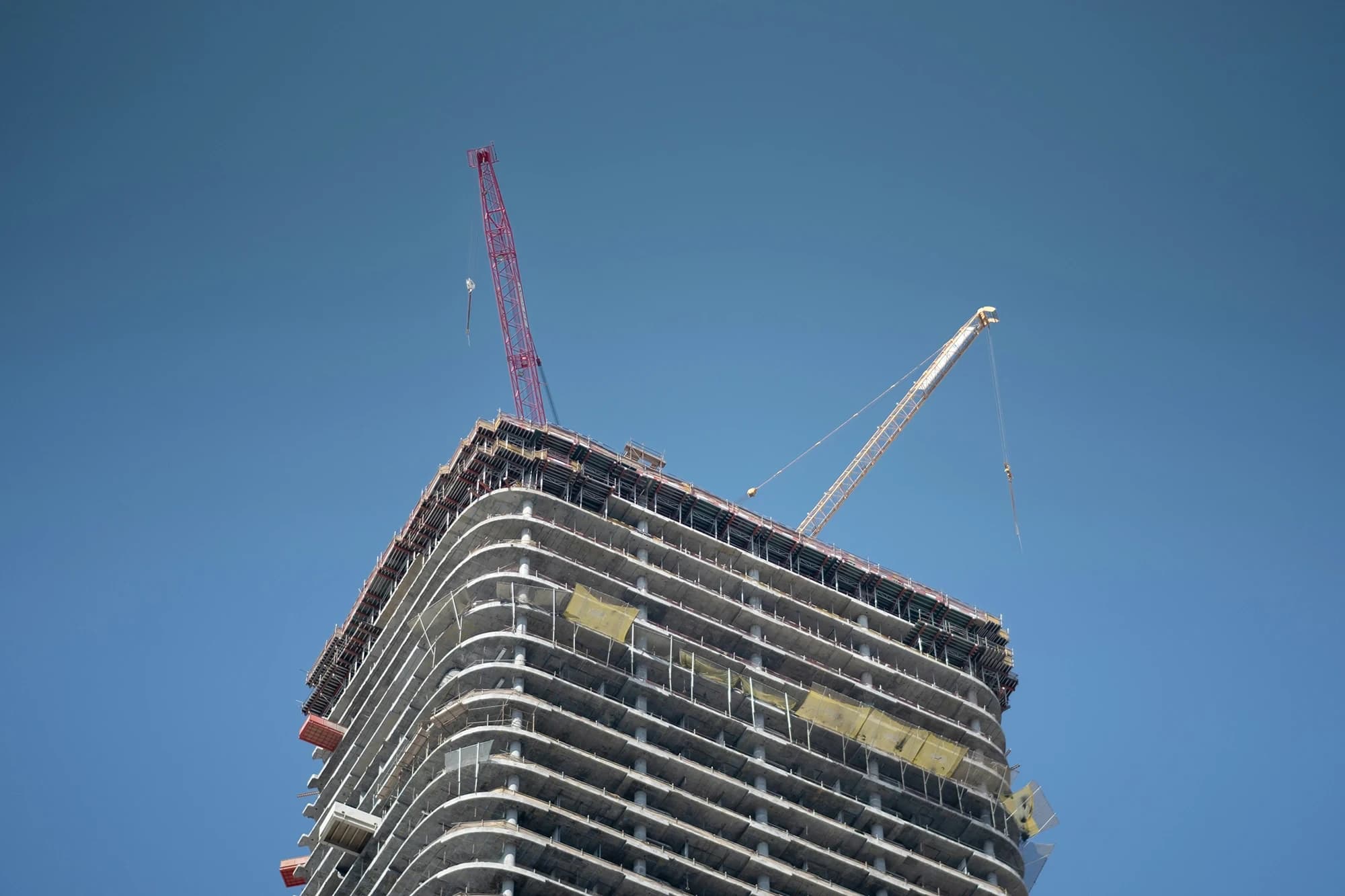 Skyscraper under construction